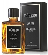 Düfte, Parfümerie und Kosmetik Öl für dicken und langen Bart - Noberu Of Sweden №104 Tobacco Vanilla Heavy Beard Oil