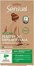 Düfte, Parfümerie und Kosmetik Enthaarungsstreifen mit Pflanzenwachs für den Körper - Joanna Sensual Depilatory Vegan Wax Strips