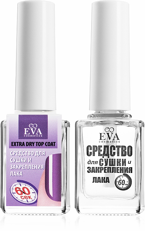 Schnelltrocknender Nagelüberlack - Eva Cosmetics Extra Dry Top Coat — Bild N1