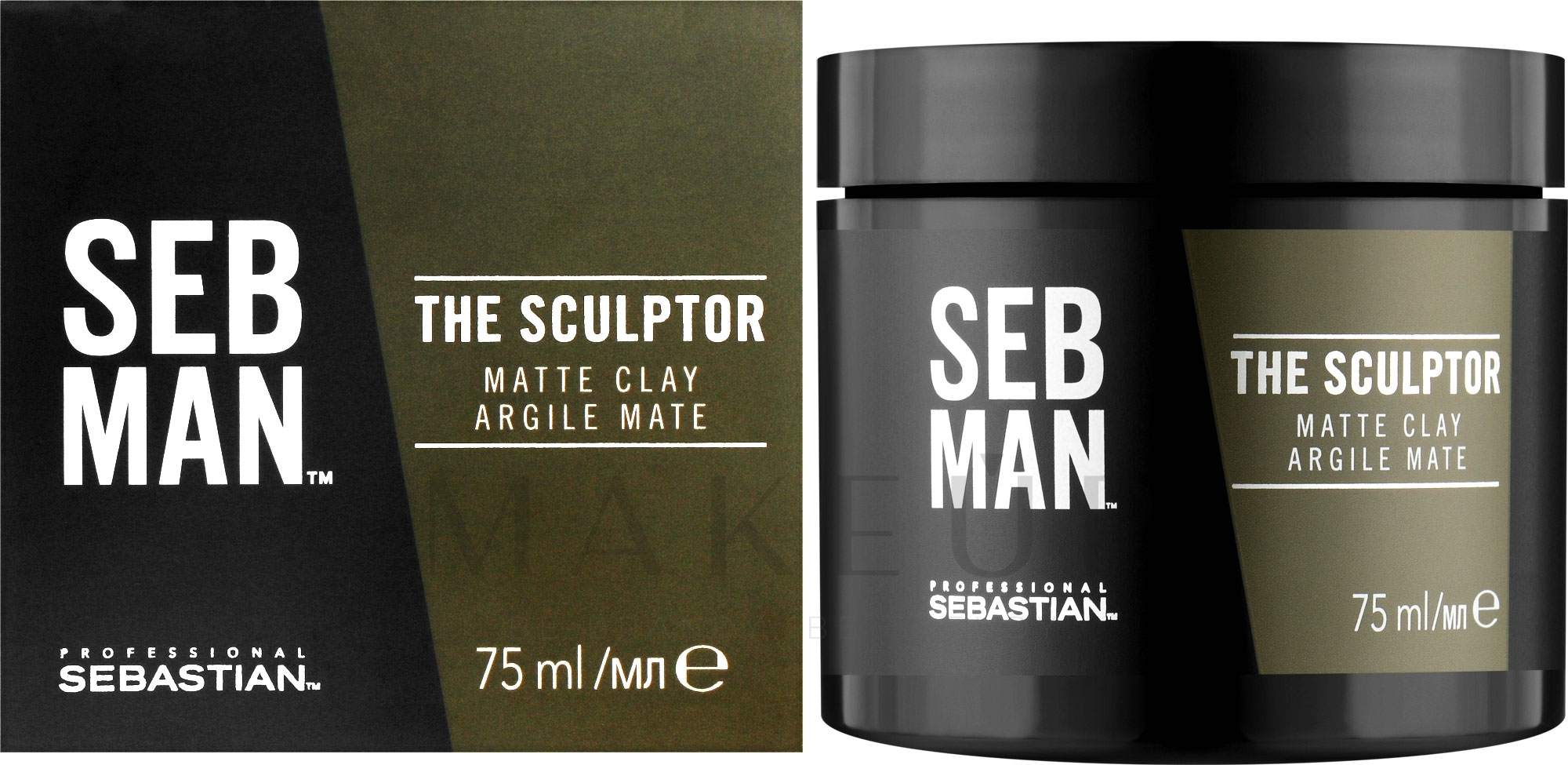 Matte Tonerde für das Haar - Sebastian Professional SEB MAN The Sculptor Matte Finish — Bild 75 ml