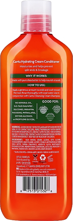 Haarspülung für alle Porositäten - Cantu Shea Butter Sulfate-Free Hydrating Cream Conditioner — Bild N2