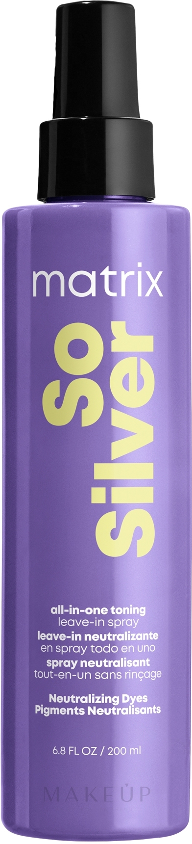 Haarspray - Matrix Total Results So Silver All-In-One Toning Spray for Blonde and Silver Hair — Bild 200 ml