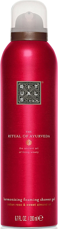 Pflegender Duschgelschaum mit indischer Rose und Mandelöl - Rituals The Ritual of Ayurveda Foaming Shower Gel — Bild N1