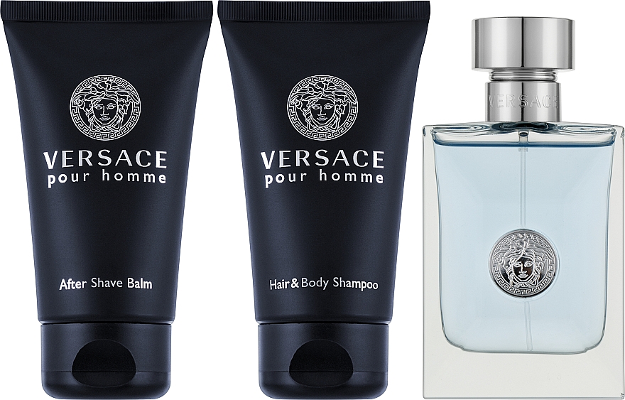 Versace Pour Homme - Duftset (Eau de Toilette 50ml + Duschgel 50 ml + After Shave Balsam 50ml) — Bild N2