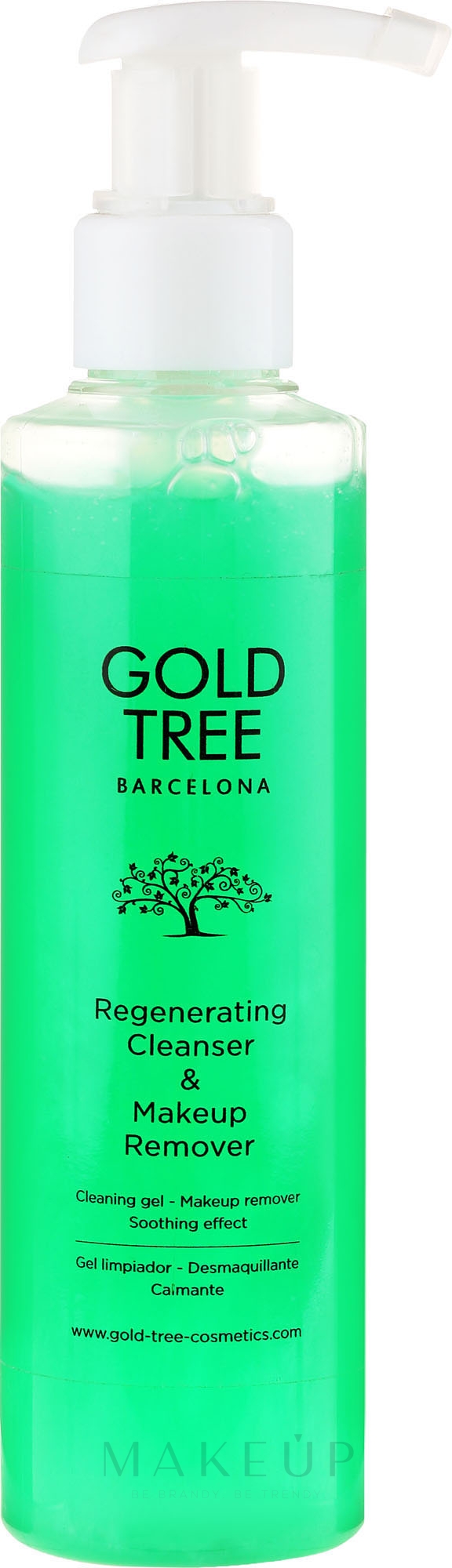 Regenerierendes Reinigungsgel für fettige Haut - Gold Tree Barcelona Regenerating Cleanser & Makeup Remover — Bild 200 ml