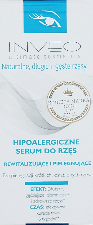 Hypoallergenes Wimpernwachstumsserum - Inveo Ultimatimate Cosmetics — Bild N1