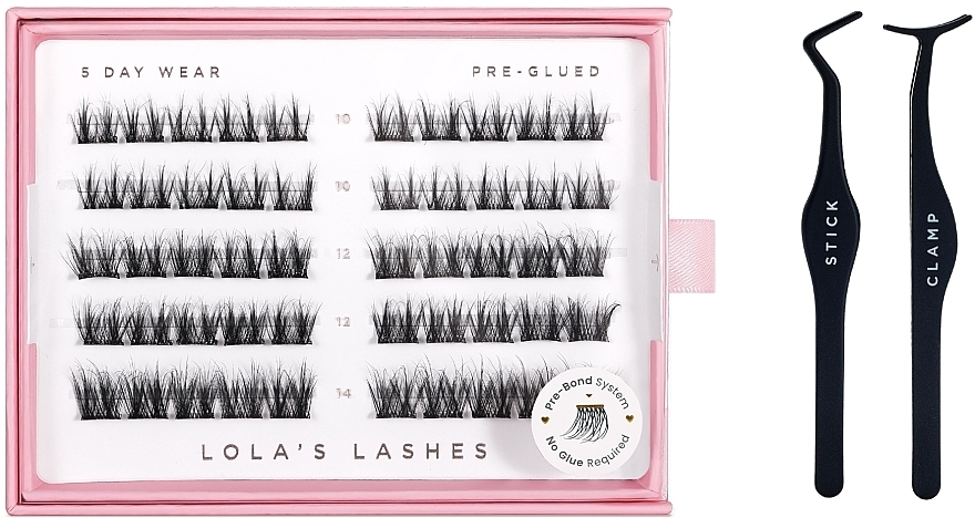 Make-up Set - Lola's Lashes Soft Definition Pre-Glued Lashes Set (eyelashes/60pcs + applicator/1pcs) — Bild N1