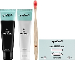 Mundpflegeset - My White Secret Smile Beauty Care (strips + toothbrush + toothpaste/2x65ml) — Bild N2