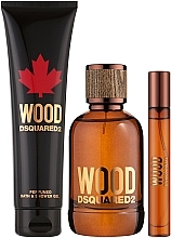 Dsquared2 Wood Pour Homme - Duftset (Eau de Toilette 100ml + Eau de Toilette 10ml + Duschgel 150ml) — Bild N2