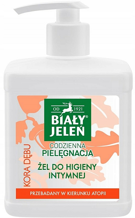 Hypoallergenes Gel für die Intimhygiene mit Eichenrinde - Bialy Jelen Gel For Intimate Hygiene — Foto N1