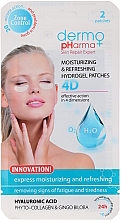 Düfte, Parfümerie und Kosmetik Erfrischende Gel Pads unter den Augen - Dermo Pharma 4D Moisturizing & Refreshing Gel Patches