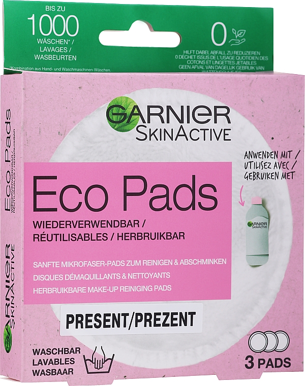 GESCHENK! Wiederverwendbare Öko-Pads zum Reinigen und Abschminken - Garnier Reusable Eco Pads — Bild N2