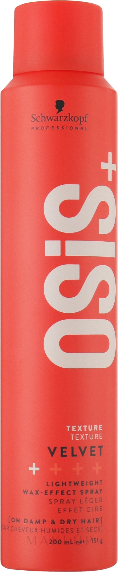 Haarspray leichter Halt mit Wachseffekt - Schwarzkopf Professional Osis+ Velvet — Bild 200 ml