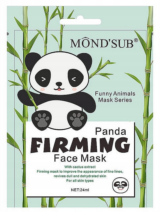 Gesichtspflegeset - Mond'Sub Funny Panda Set (Gesichtsmaske 24ml + Haarband 1 St.) — Bild N3