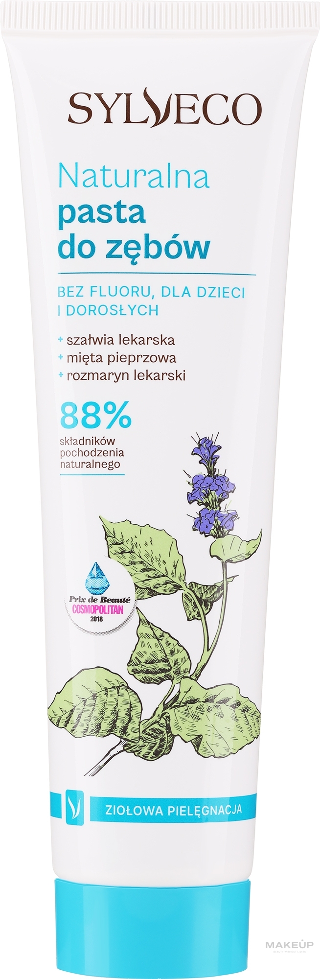 Natürliche fluoridfreie Zahnpasta mit Kräuter-Extrakten - Sylveco Natural Toothpaste — Bild 100 ml