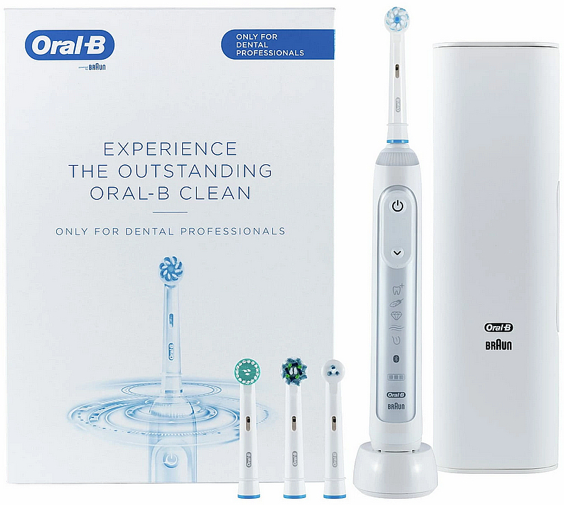 Elektrische Zahnbürste mit austauschbaren Köpfen - Oral-B Oral-B Bluetooth Genius X WH  — Bild N1