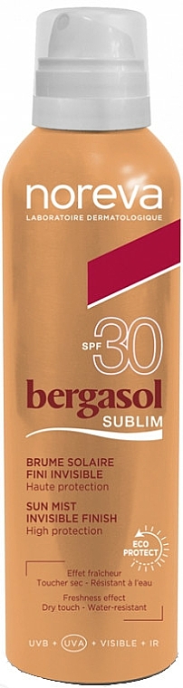 Sonnenschutznebel für Körper und Gesicht SPF 30 - Noreva Bergasol Sublim Sun Mist SPF30 — Bild N1