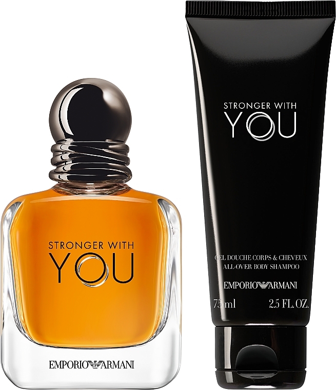 Giorgio Armani Emporio Armani Stronger With You - Set (Eau de Toilette/50 ml + Duschgel/75 ml) — Bild N3