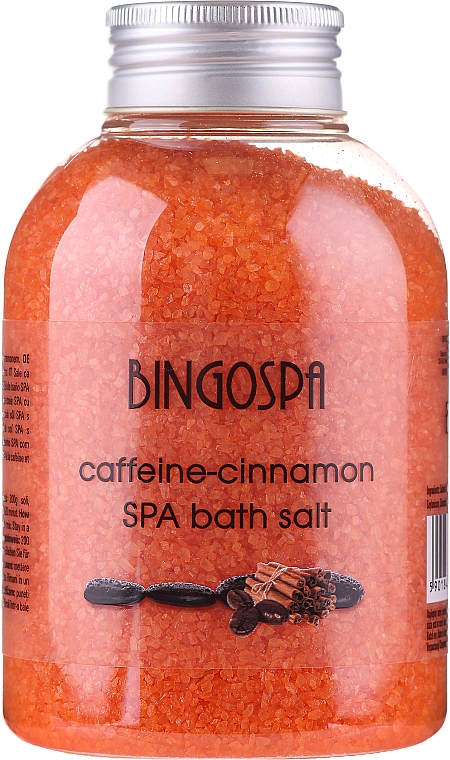 Körperpflegeset zum Baden - BingoSpa Bath Salt (Badesalz mit Zimt und Koffein-Extrakt 600g + Badesalz mit Lotusöl und Kollagen 380g) — Bild N5