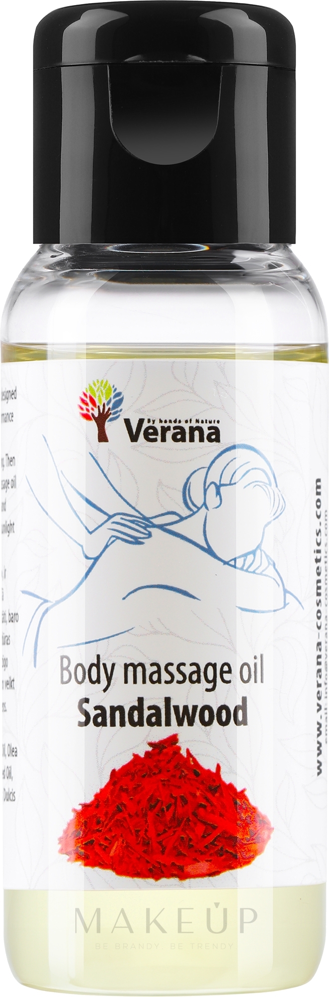 Körpermassageöl Sandalwood - Verana Body Massage Oil — Bild 30 ml