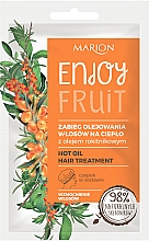 Düfte, Parfümerie und Kosmetik Wärmebehandlung mit Sanddornöl für das Haar - Marion Enjoy Fruit Hot Oil Hair Treatment