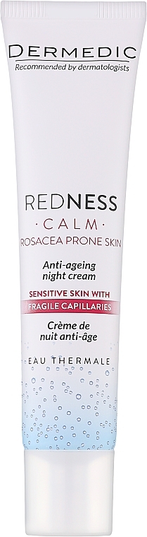 Anti-Aging Nachtcreme für empfindliche Haut - Dermedic Redness Angio Anti-Ageing Night Cream — Bild N1