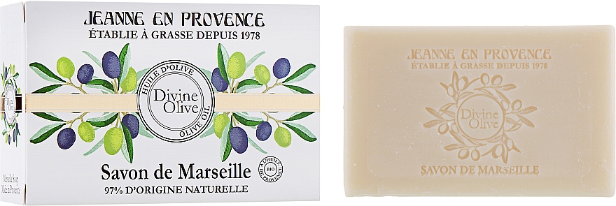 Parfümierte Körperseife - Jeanne en Provence Divine Olive Savon de Marseille — Bild N2