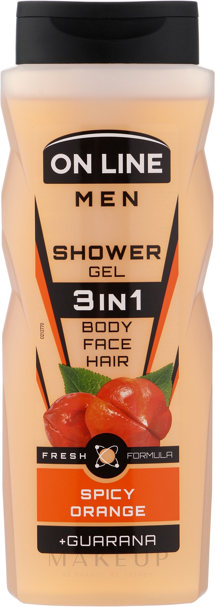 3in1 Duschgel für Gesicht, Haar und Körper - On Line Men & Care Spicy Orange Shower Gel — Bild 410 ml