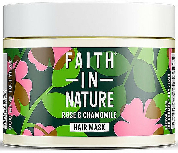 Revitalisierende Haarmaske Rose & Kamille - Faith In Nature Rose & Chamomile Hair Mask — Bild N1