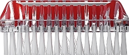 Düfte, Parfümerie und Kosmetik Doppelseitige Hand- und Nagelbürste Wawel transparent mit rot - Sanel