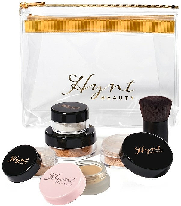 Make-up Set - Hynt Beauty Discovery Kit Fair (Puder 2x2,5g + Concealer 6g + Finishing Puder 1g + Boosting Puder 1g + Pinsel + Kosmetiktasche) — Bild N1