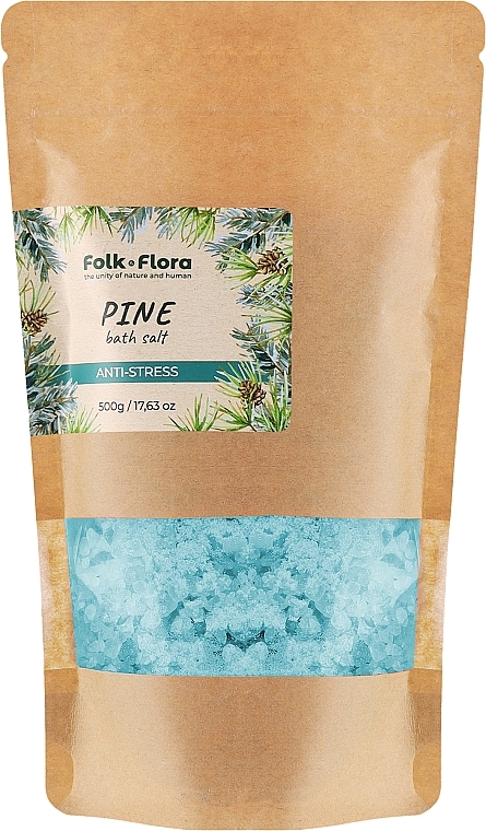 Badesalz aus Kiefernholz - Folk&Flora Pine Bath Salt  — Bild N1