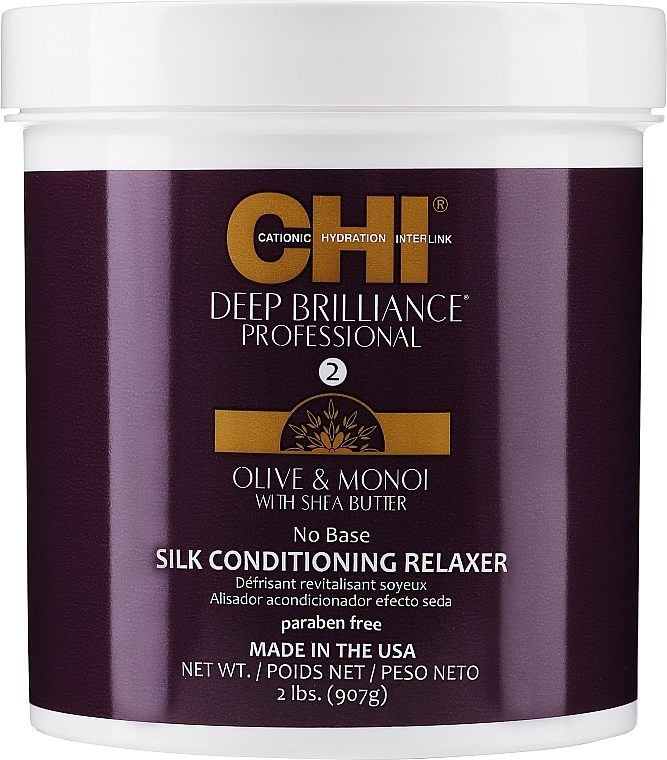 Haarspülung mit Sheabutter - Chi Deep Brilliance Olive & Monoi Conditioning Relaxer — Bild N1