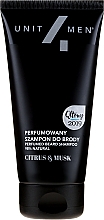 Düfte, Parfümerie und Kosmetik Parfümiertes Shampoo für Bart mit Zitrusfrüchten und Moschus - Unit4Men Citrus&Musk Perfumed Beard Shampoo