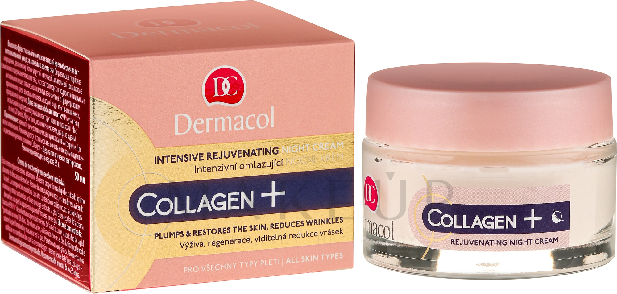 Intensive Anti-Aging Nachtcreme - Dermacol Collagen+ Intensive Rejuvenating Night Cream — Bild 50 ml