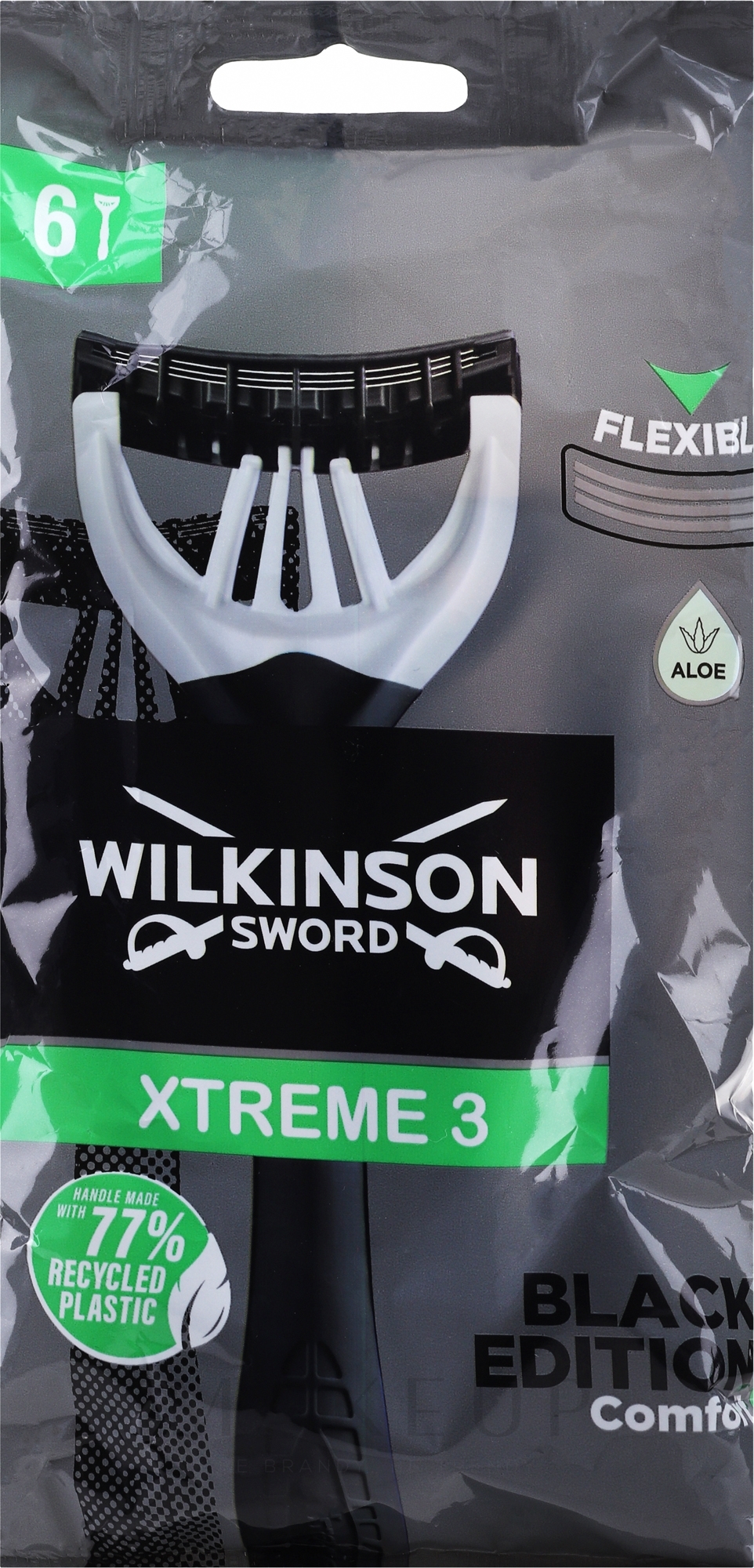 Einwegrasierer-Set 6-tlg. - Wilkinson Sword Xtreme 3 Black Edition — Bild 6 St.