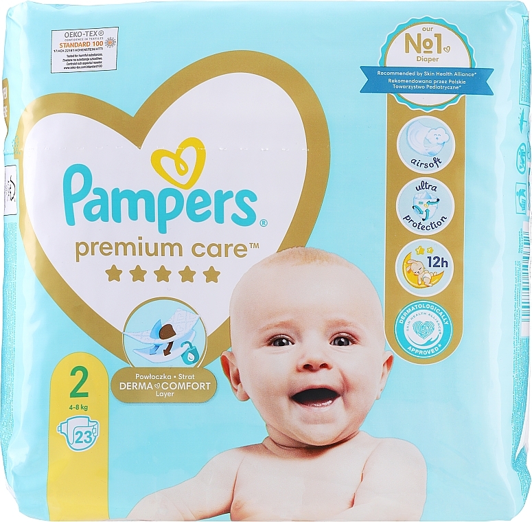 Windeln Pampers Premium Care Newborn (4-8 kg) 23 St. - Pampers — Bild N4