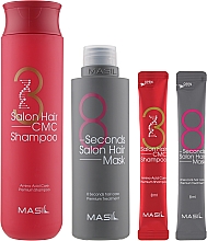Set - Masil 8 Seconds Salon Hair Set (mask/200ml + mask/8ml + shm/300ml + shm/8ml ) — Bild N2