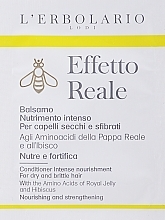 Balsam für trockenes und geschädigtes Haar - L'Erbolario Effetto Reale Balsamo Nutrimento Intenso (Probe)  — Bild N1