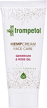 Düfte, Parfümerie und Kosmetik Feuchtigkeitsspendende Gesichtscreme mit Rosen- und Geranienöl - Trompetol Hempcream Face Care