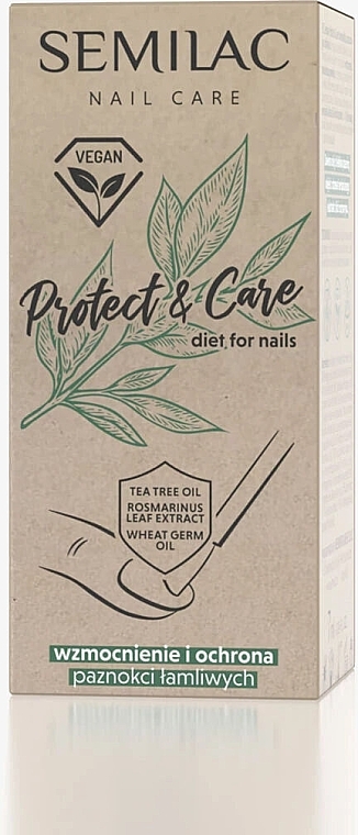 Nagelpflege mit Teebaumöl und Rosmarinextrakt - Semilac Protect & Care — Bild N5
