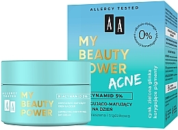 Düfte, Parfümerie und Kosmetik Mattierende Tagescreme für Problemhaut mit Niacinamid - AA My Beauty Power Acne