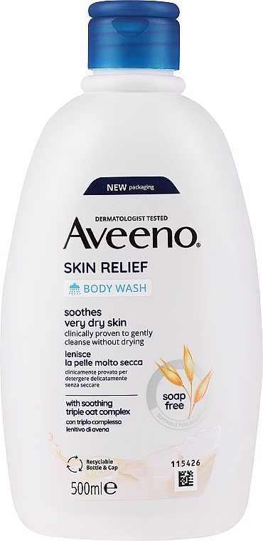 Feuchtigkeitsspendende Lotion für sehr trockene Haut - Aveeno Skin Relief Moisturising Lotion Helps Heal Very Dry Skin — Bild N1