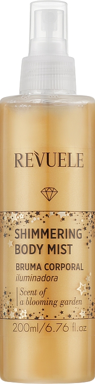 Schimmerndes Körperspray mit Goldpartikeln - Revuele Shimmering Body Mist Gold — Bild N1