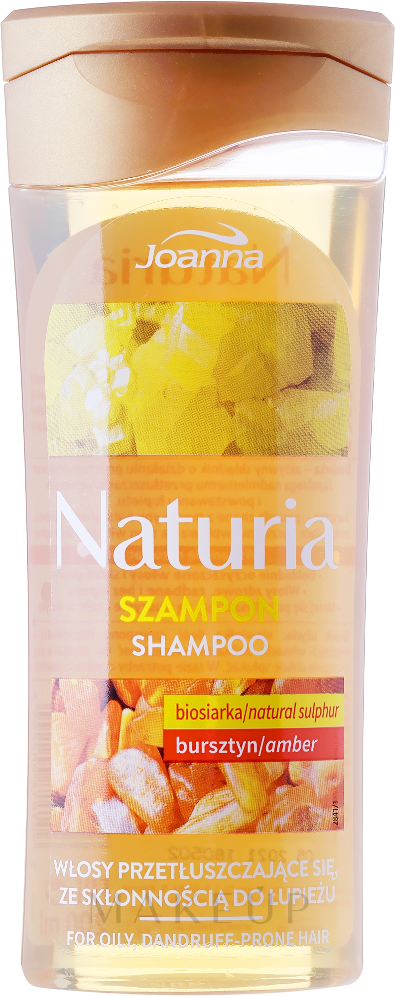 Anti-Schuppen Shampoo für fettiges Haar mit Bio-Schwefel und Bernstein - Joanna Naturia Shampoo Biosandar And Amber — Foto 200 ml