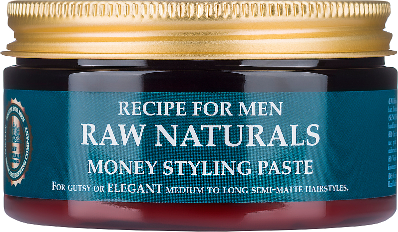 Modellierende Haarstyling Paste für Männer - Recipe For Men RAW Naturals Money Styling Paste — Bild N1