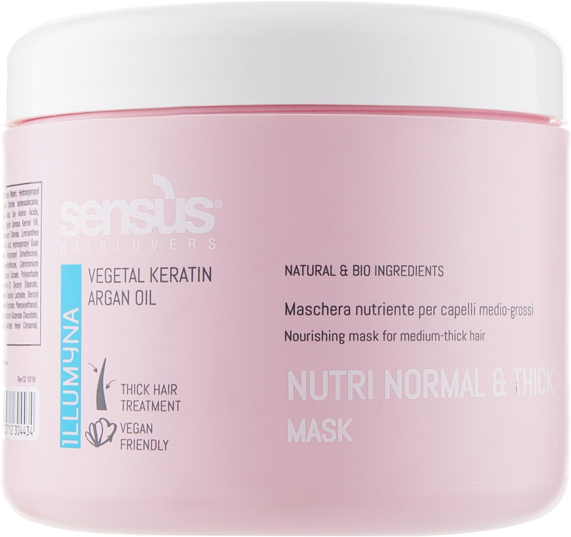 Haarmaske mit Arganöl - Sensus Nutri Normal & Thick Mask — Bild N1