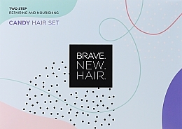 Regenerierendes und pflegendes Haartherapie-Set - Brave New Hair Candy Hair Set (Ampullen 6x10ml + Haarmaske 250ml + Haarbürste) — Bild N1