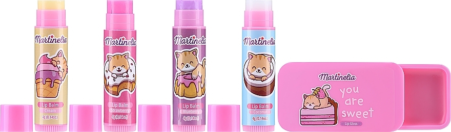 Martinelia Yummy Sweet Tin (lip/balm/4x4g + lip/gloss/1pc) - Martinelia Yummy Sweet Tin (lip/balm/4x4g + lip/gloss/1pc) — Bild N2