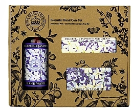 Set - The English Soap Company Bluebell & Jasmine Essential Hand Care Set (Seife 240g + Handcreme 75ml + Duschgel 500ml) — Bild N1